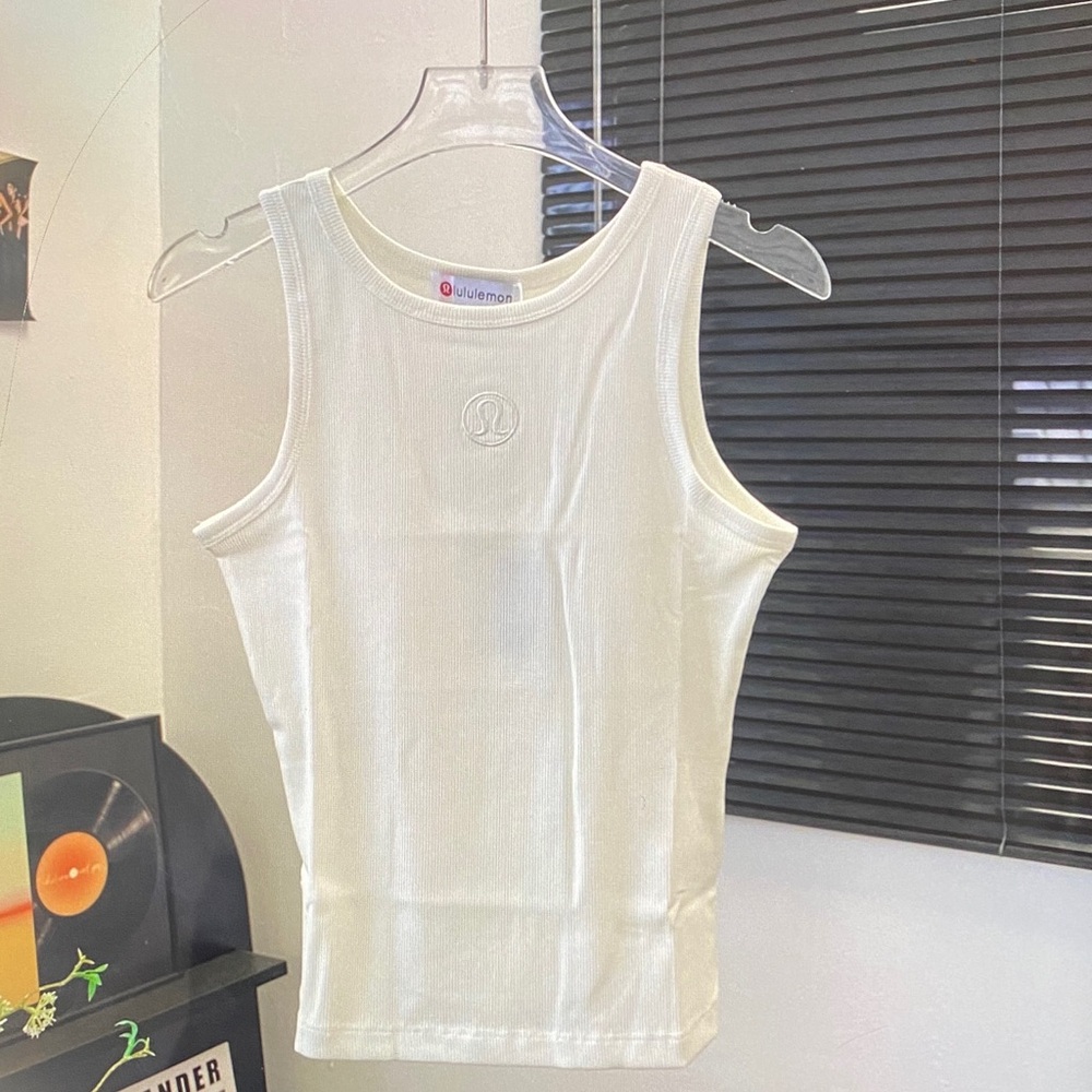 lululemon athletica Ivory Ribbed Tank
